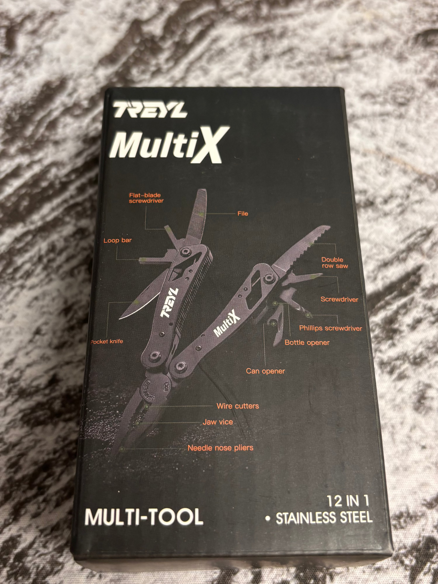 Treyl MultiX Multi-Tool 12-in-1 Stainless Steel Survival Gear