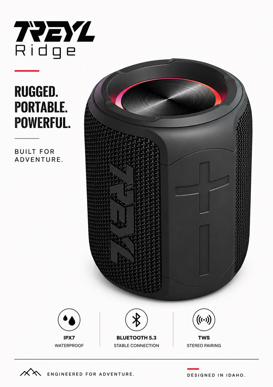 Ridge Waterproof Bluetooth Speaker